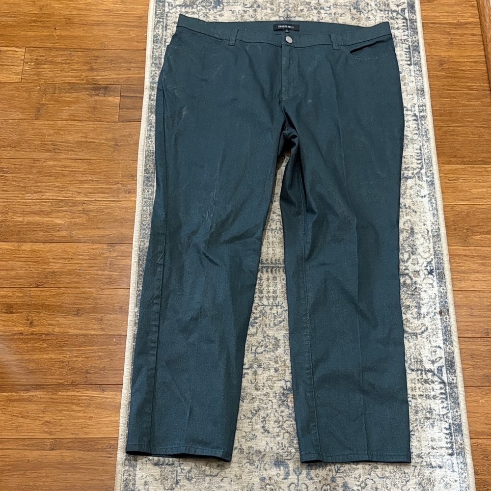 Lafayette 148 New York women’s size 16 pants - green/gray with sparkles